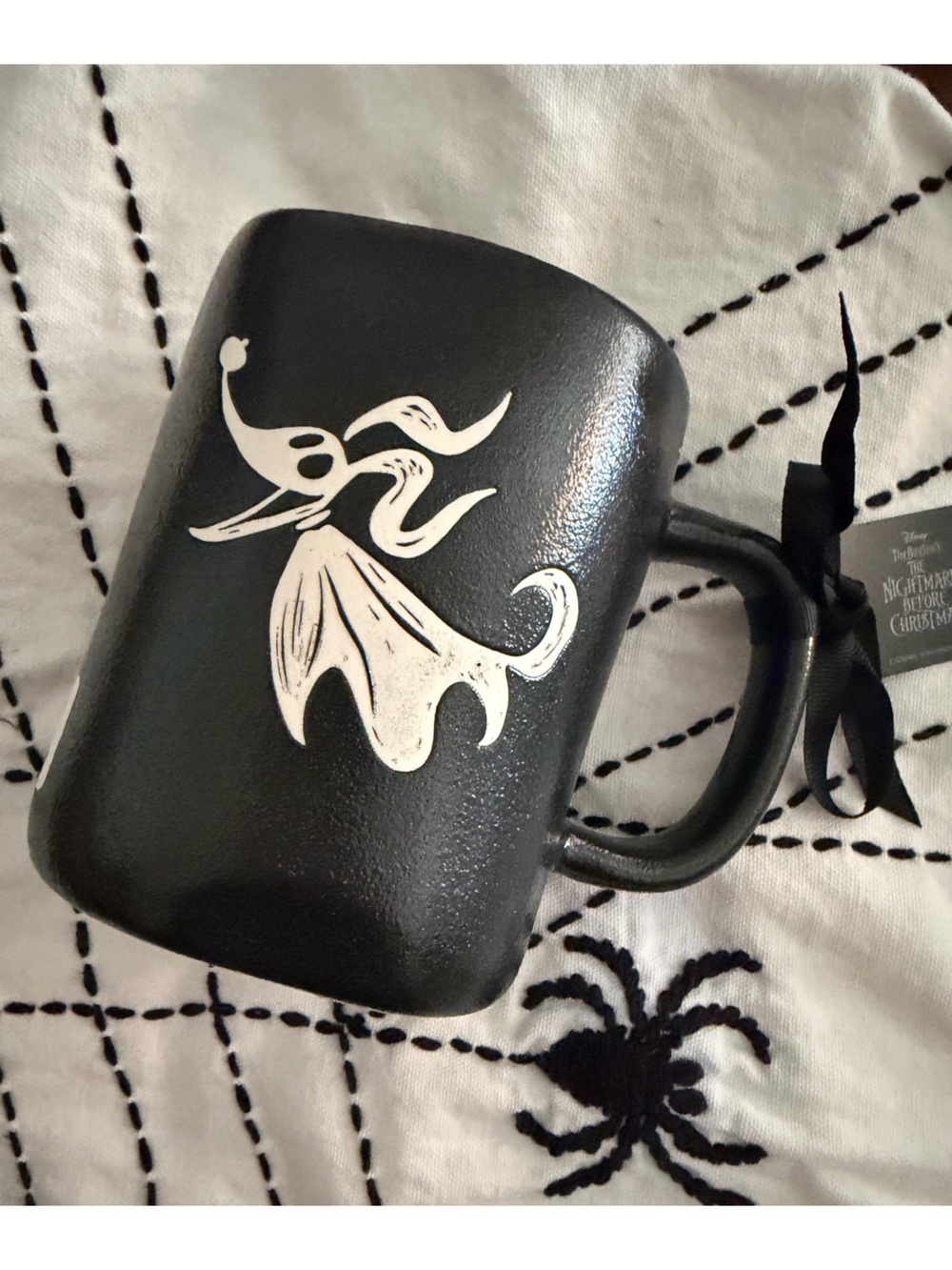 Rae Dunn Disney Nightmare Before Christmas Zero Black Mug NEW